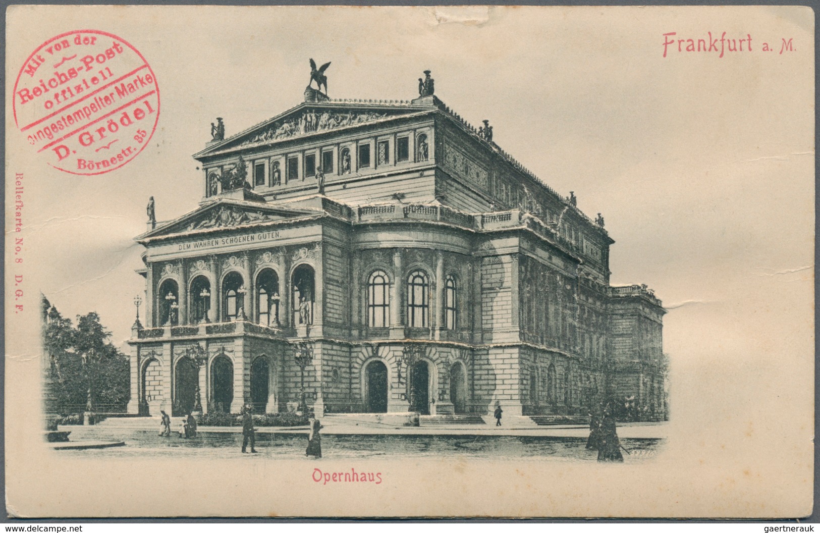 Thematik: Musik-Oper / Music-opera: 1905 (ca.), German Reich. Private Postcard 5p Germania With Reve - Musik