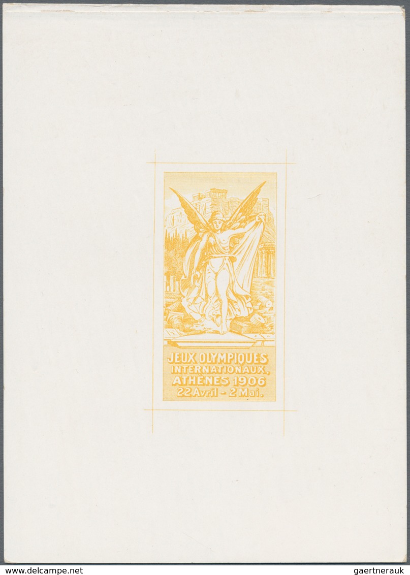 Thematik: Olympische Spiele / Olympic Games: 1906. Two Colour Proofs On Thicker White Chalky Paper ( - Sonstige & Ohne Zuordnung