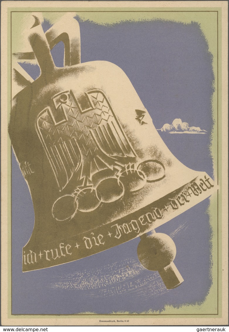 Thematik: Olympische Spiele / Olympic Games: 1936, German Reich. Ornamental Telegram "XI. Olympische - Andere & Zonder Classificatie