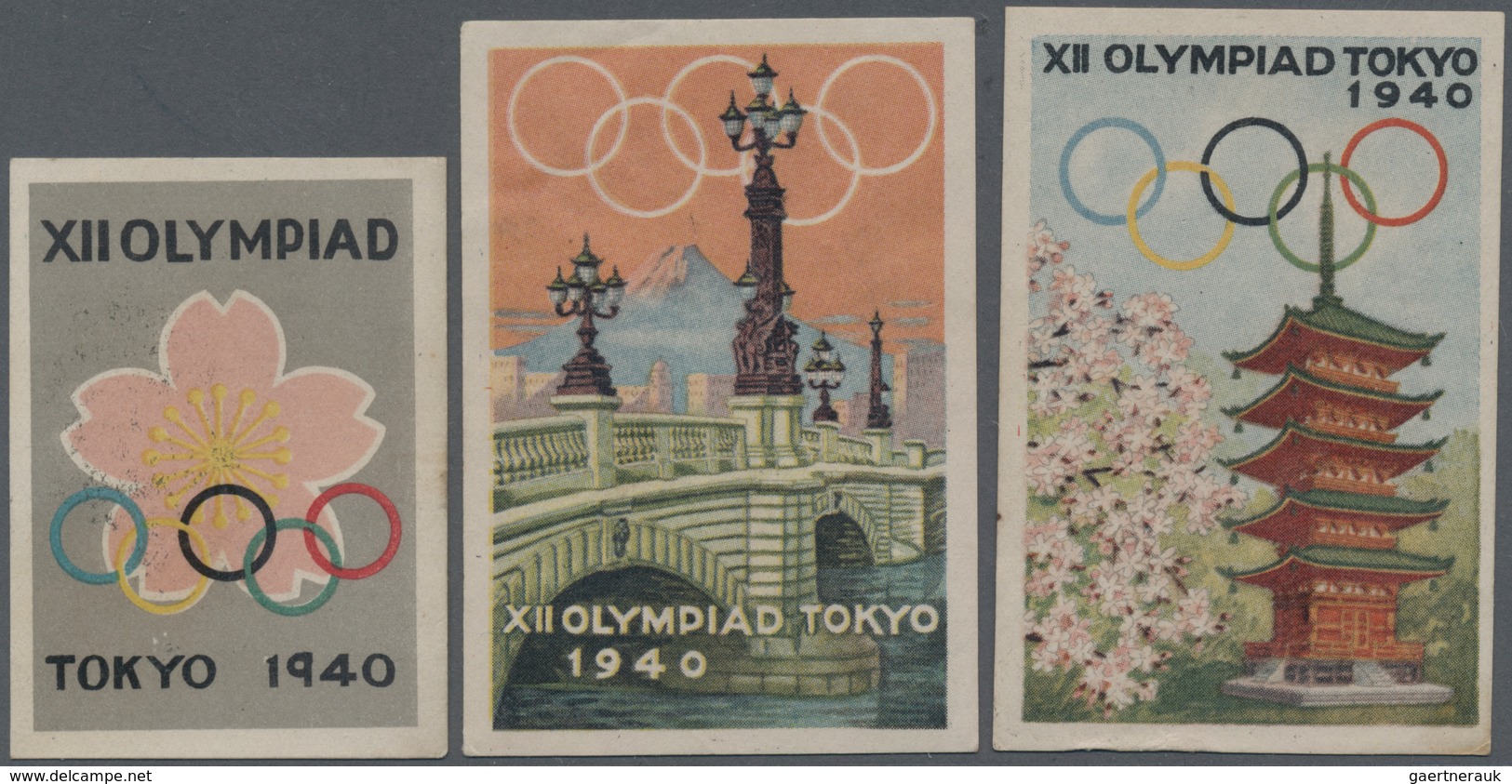 Thematik: Olympische Spiele / Olympic Games: 1940, Tokyo XIIth Olympic Summer Games, Organization Co - Other & Unclassified