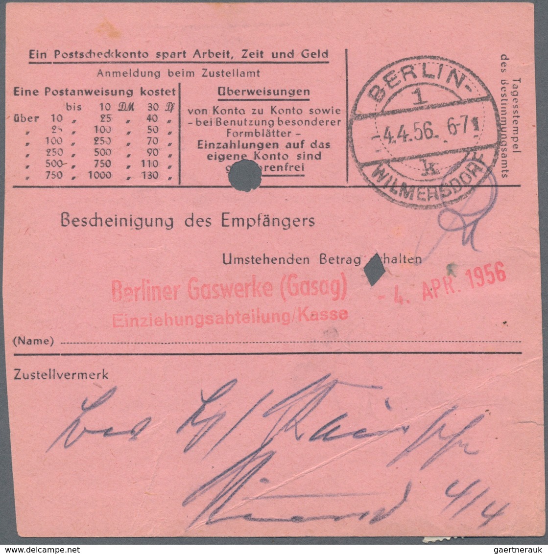 Thematik: Olympische Spiele / Olympic Games: 1956, Berlin. Multiple Franking With Two Times "20pf Ol - Other & Unclassified