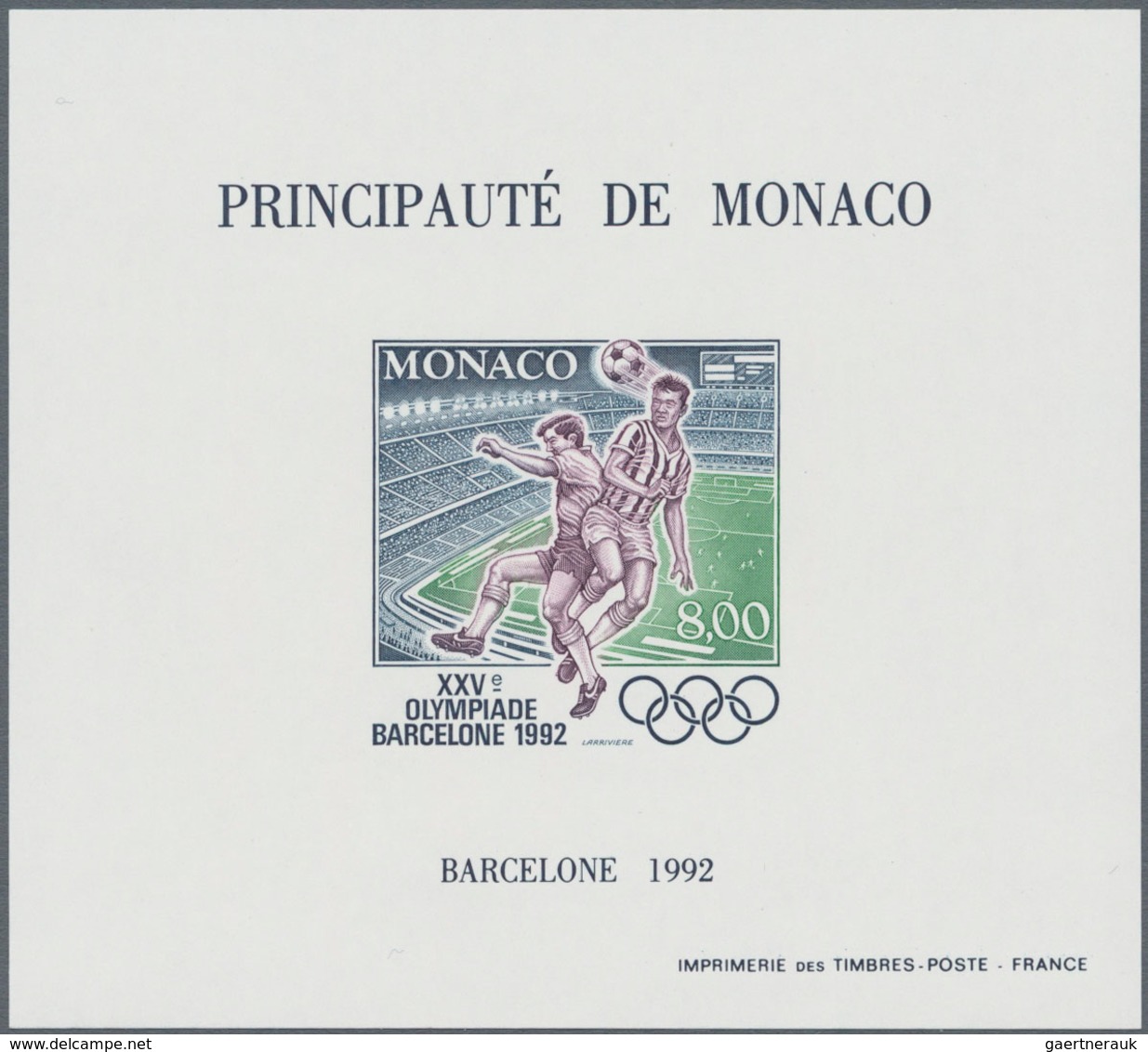 Thematik: Olympische Spiele / Olympic Games: 1992, MONACO: Summer And Winter Olympics Barcelona And - Andere & Zonder Classificatie