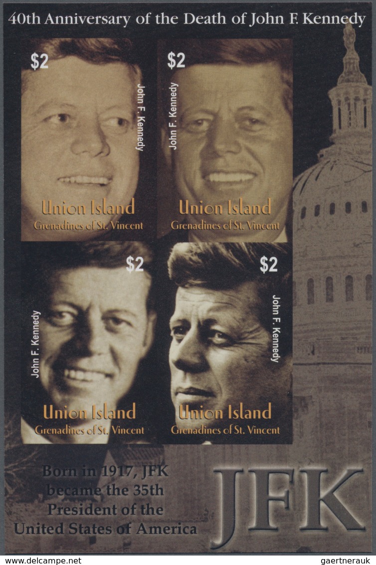 Thematik: Persönlichkeiten - Kennedy / Personalities - Kennedy: 2003, ST. VINCENT - UNION ISLAND: 40 - Kennedy (John F.)