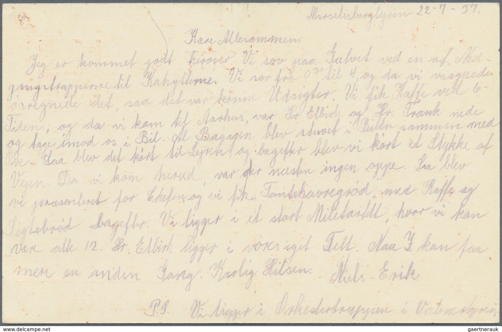 Thematik: Pfadfinder / Boy Scouts: 1937, Denmark. Postcard 10 öre Sent With Special Cancellation "F. - Sonstige & Ohne Zuordnung