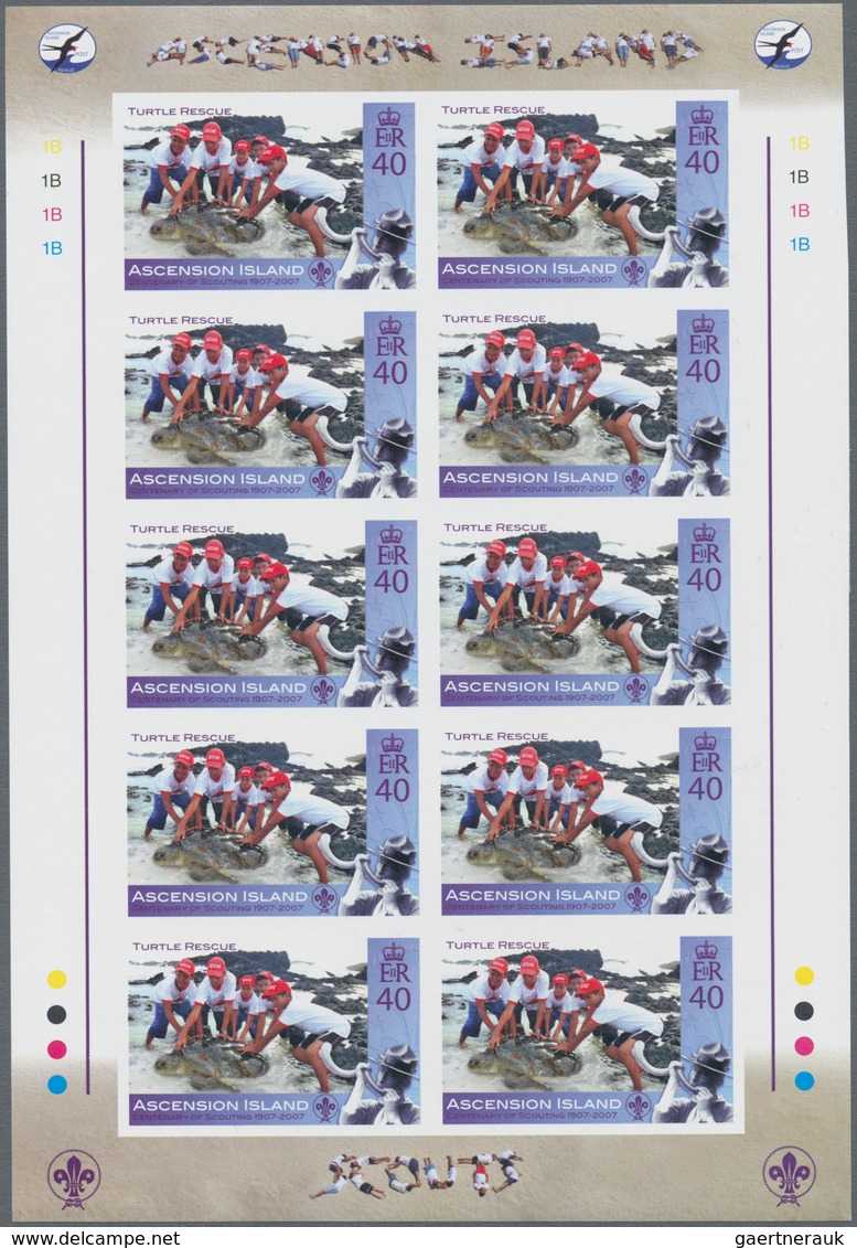 Thematik: Pfadfinder / Boy Scouts: 2007, ASCENSION: Centenary Of Scouting Complete Set Of Four In Co - Other & Unclassified
