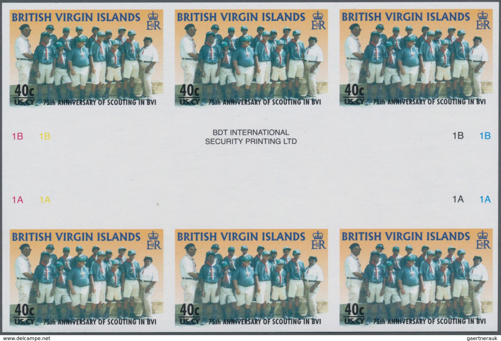 Thematik: Pfadfinder / Boy Scouts: 2007, BRITISH VIRGIN ISLANDS: Prepared But UNISSUED 40c. Stamp Fo - Sonstige & Ohne Zuordnung