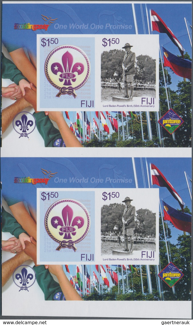Thematik: Pfadfinder / Boy Scouts: 2007, FIJI: Centenary Of Scouting Complete Set Of Four In Vertica - Andere & Zonder Classificatie