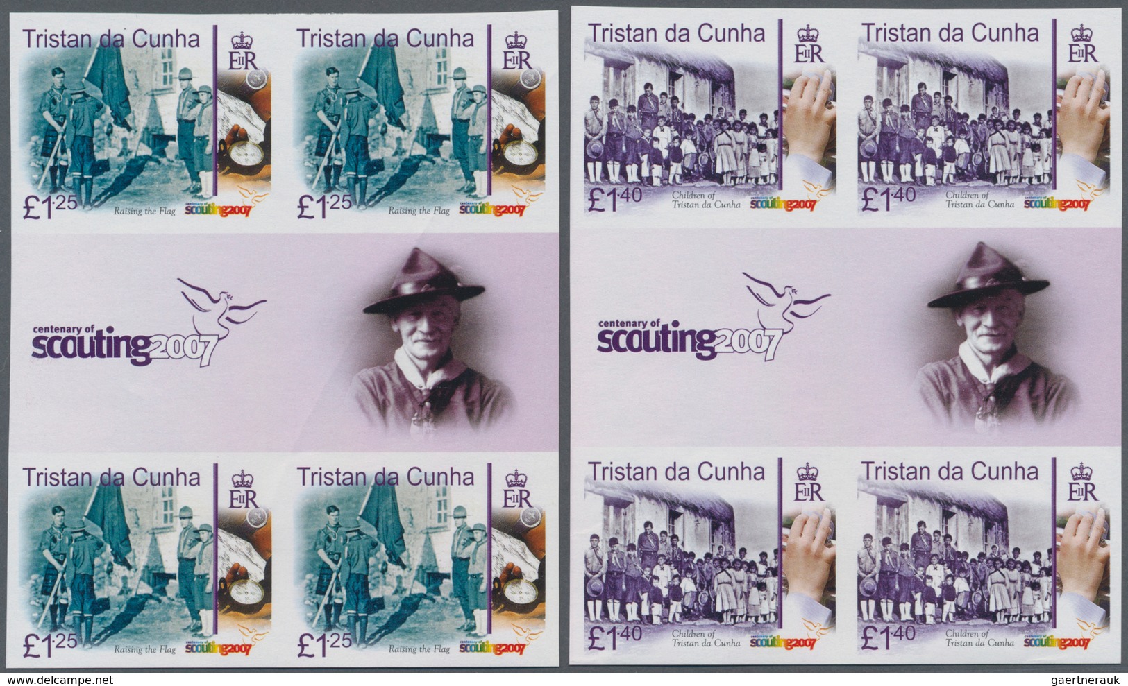 Thematik: Pfadfinder / Boy Scouts: 2007, TRISTAN DA CUNHA: Centenary Of Scouting Complete Set Of Fou - Sonstige & Ohne Zuordnung