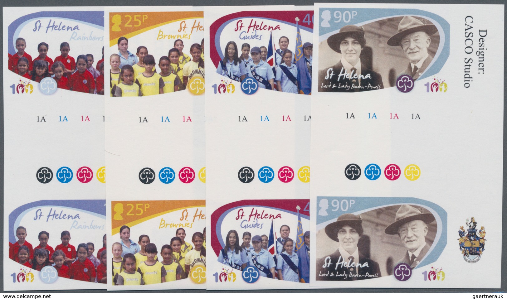 Thematik: Pfadfinder / Boy Scouts: 2010, ST. HELENA: 100 Years Girl Guides Complete Set Of Four In V - Sonstige & Ohne Zuordnung