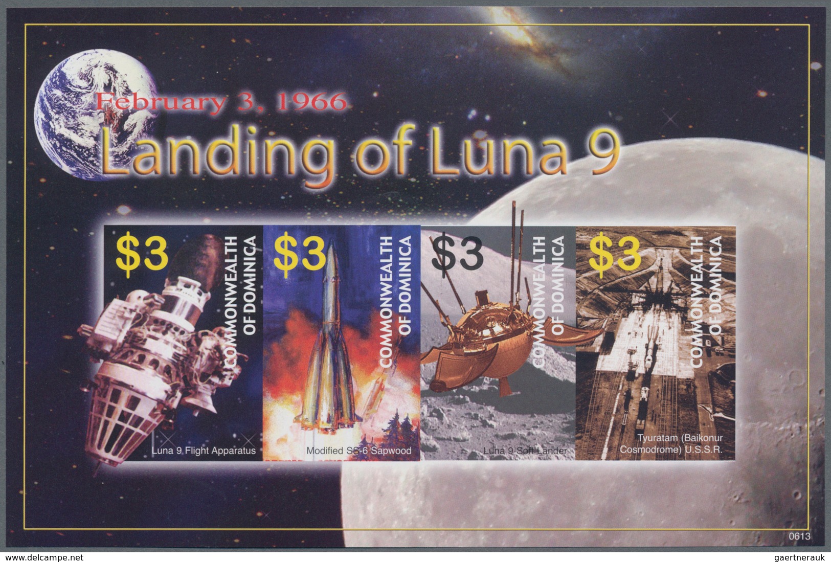 Thematik: Raumfahrt / Astronautics: 2006, Dominica. Imperforate Miniature Sheet Of 4 For The Series - Sonstige & Ohne Zuordnung