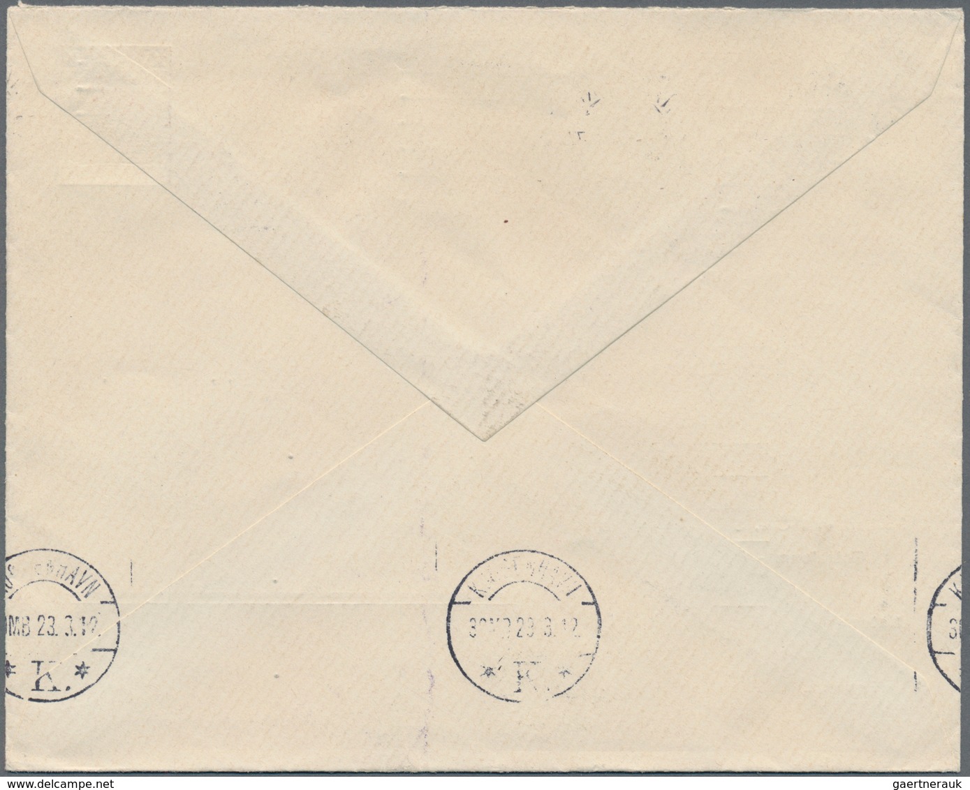 Thematik: Schiffe / Ships: 1912, German Reich. Private Envelope 10p Germania "Kruse & Bleichwehl, Ha - Boten