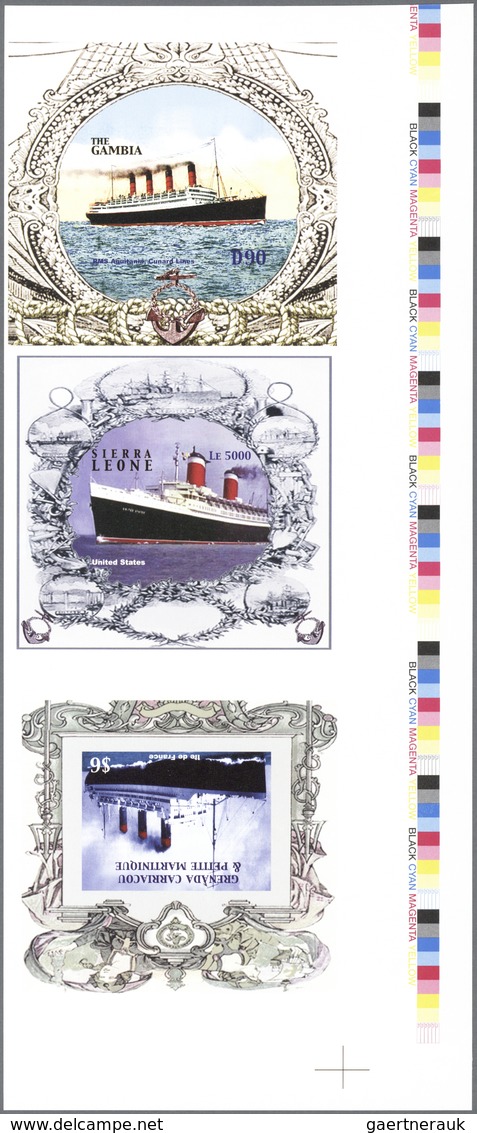 Thematik: Schiffe-Passagierschiffe / Ships-passenger Ships: 2004, GAMBIA, SIERRA LEONE And GRENADA: - Barche