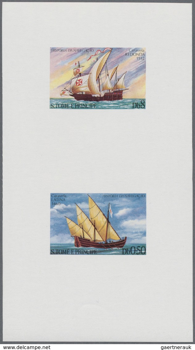 Thematik: Schiffe-Segelschiffe / Ships-sailing Ships: 1979, SAO TOME E PRINCIPE: Sailing Ships Set O - Schiffe