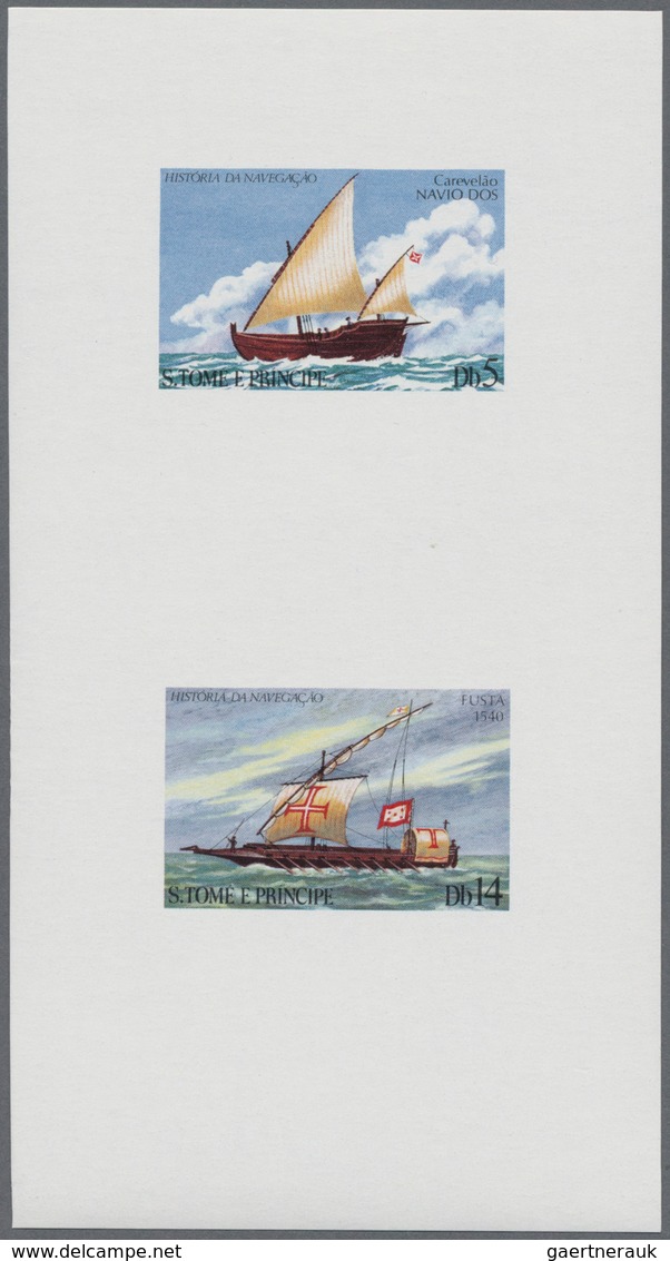 Thematik: Schiffe-Segelschiffe / Ships-sailing Ships: 1979, SAO TOME E PRINCIPE: Sailing Ships Set O - Schiffe