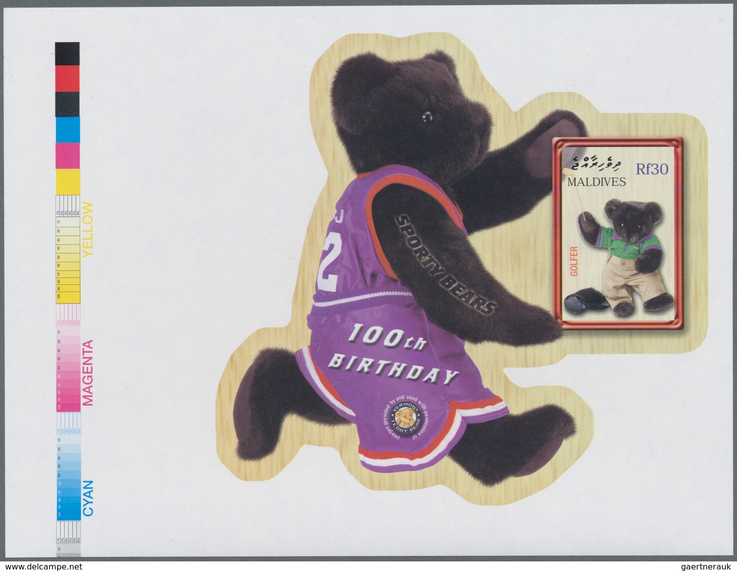 Thematik: Spielzeug / Toys: 2002, MALDIVES: 100th Birthday Of Teddy Bear Complete Set Of Three IMPER - Ohne Zuordnung