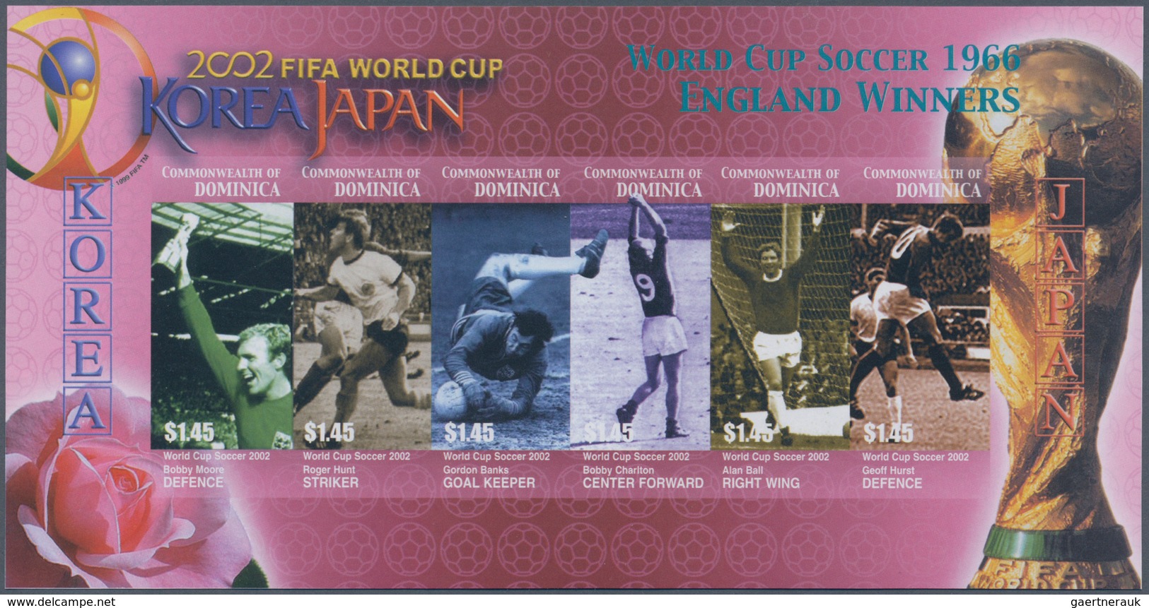 Thematik: Sport-Fußball / Sport-soccer, Football: 2003, Dominica. IMPERFORATE Miniature Sheet Of 6 " - Sonstige & Ohne Zuordnung