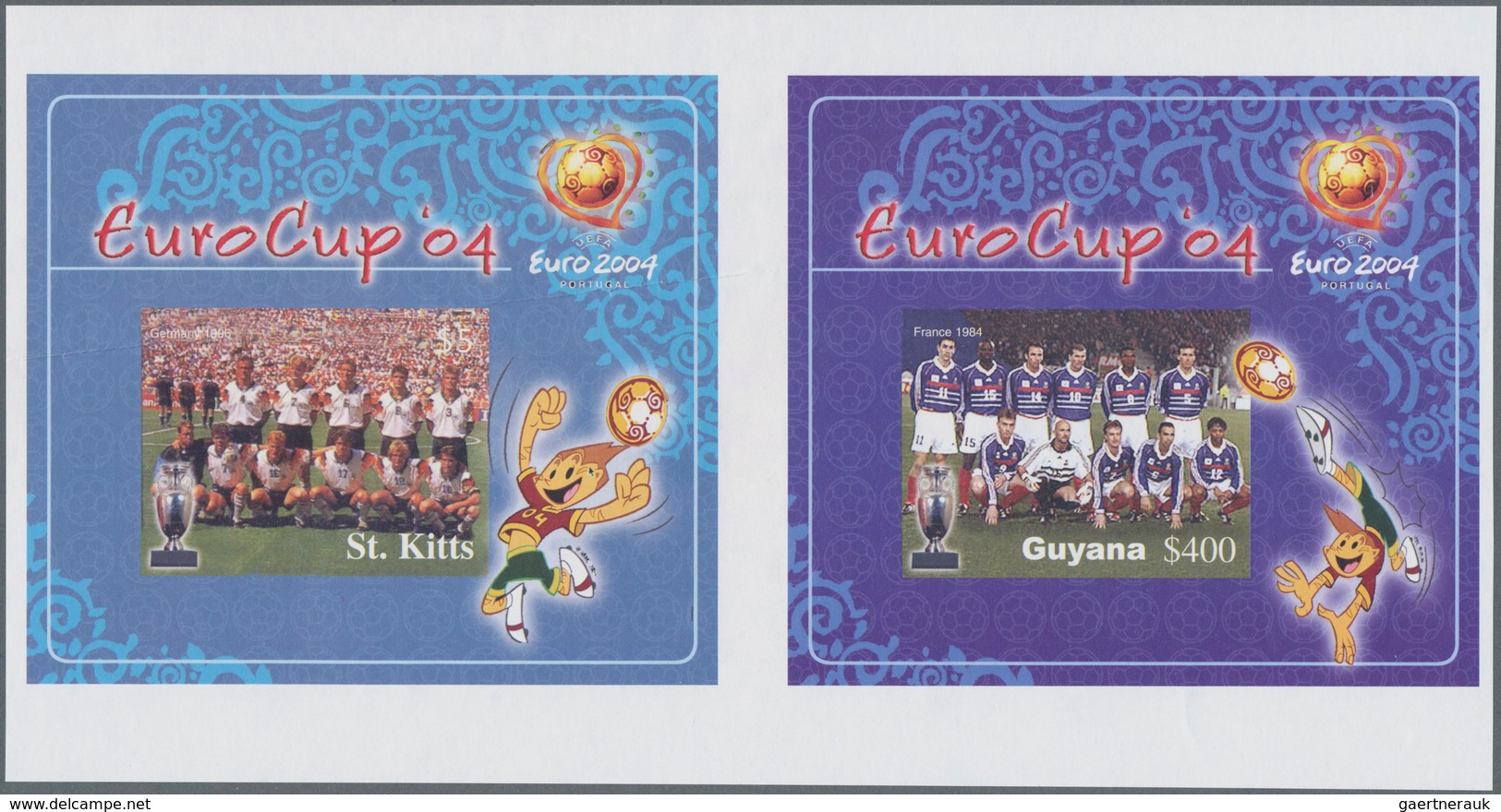 Thematik: Sport-Fußball / Sport-soccer, Football: 2004, ST. KITTS And GUYANA: European Football Cham - Sonstige & Ohne Zuordnung