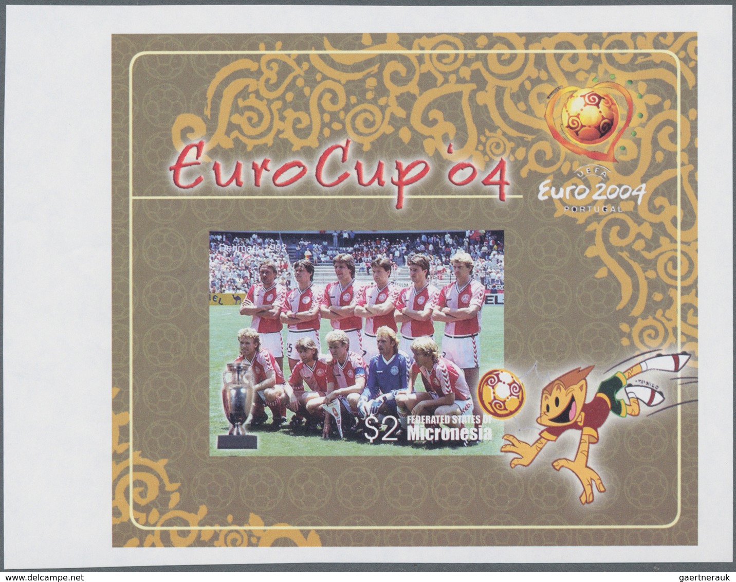 Thematik: Sport-Fußball / Sport-soccer, Football: 2004, MICRONESIA: European Football Championship I - Andere & Zonder Classificatie