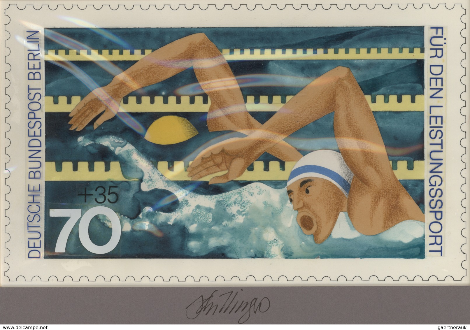 Thematik: Sport-Wassersport / Sport-water Sports: 1978, Berlin, Nicht Angenommener Künstlerentwurf ( - Andere & Zonder Classificatie