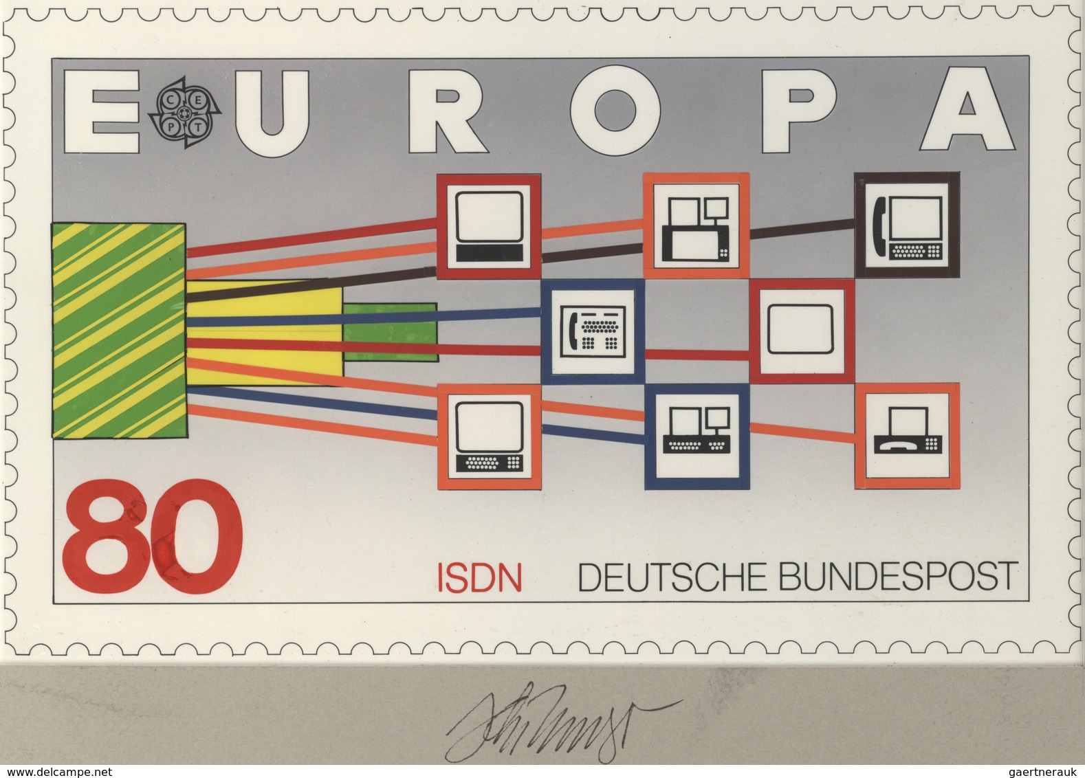 Thematik: Technik-Telekommunikation / Technique-telecommunication: 1988, Bund, Nicht Angenommener Kü - Telecom