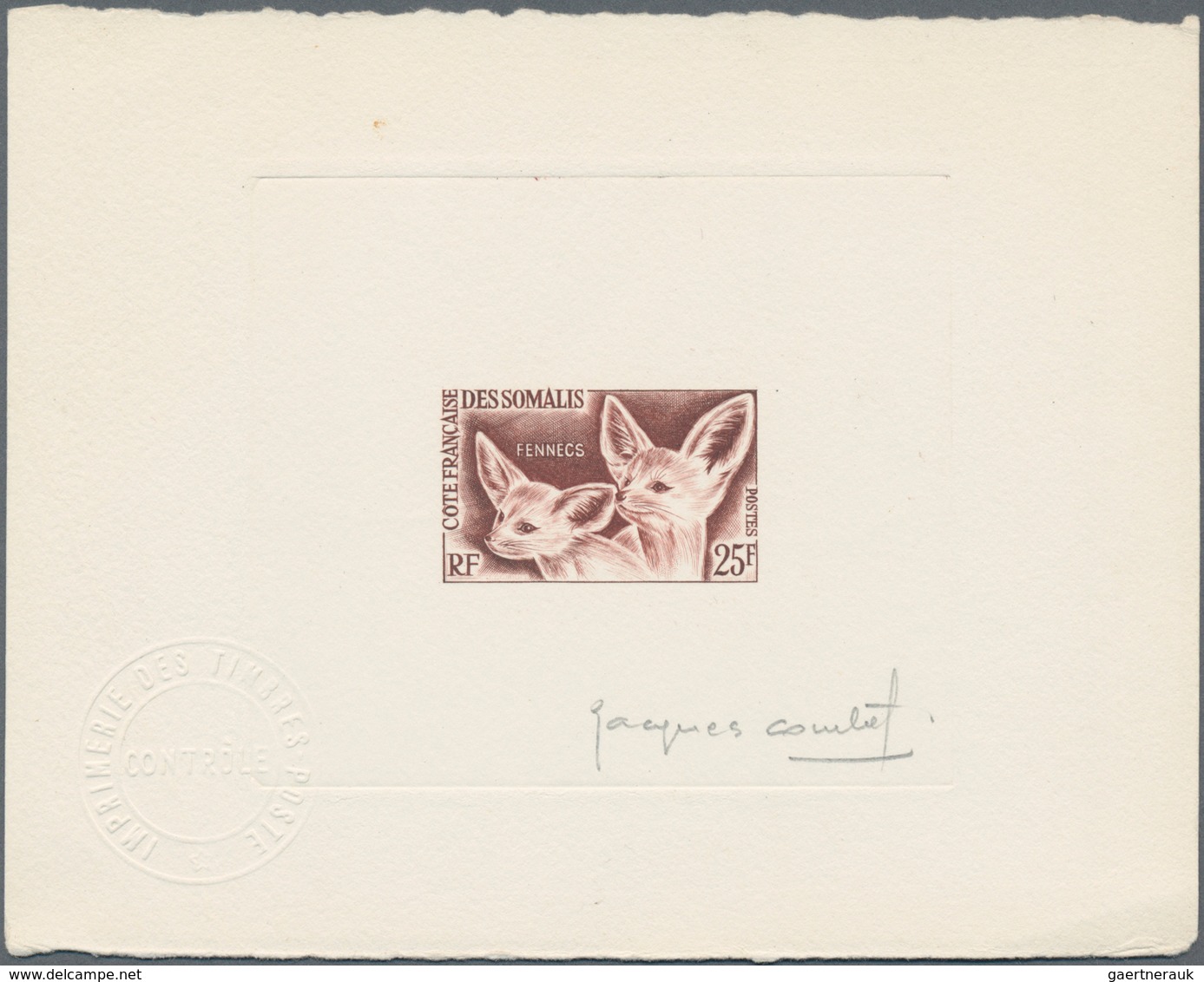 Thematik: Tiere, Fauna / Animals, Fauna: 1960/1962. Lot Of 5 Epreuves D'artiste Signée With Four Tim - Sonstige & Ohne Zuordnung