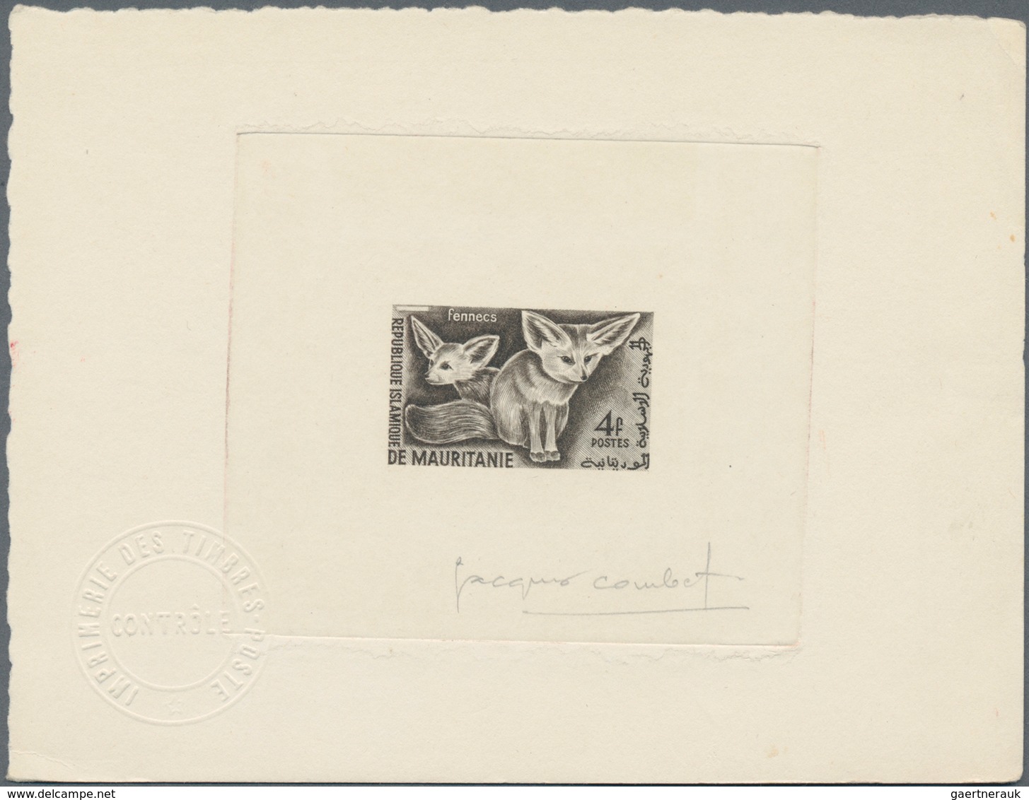 Thematik: Tiere, Fauna / animals, fauna: 1960/1962. Lot of 5 Epreuves d'artiste signée with four tim