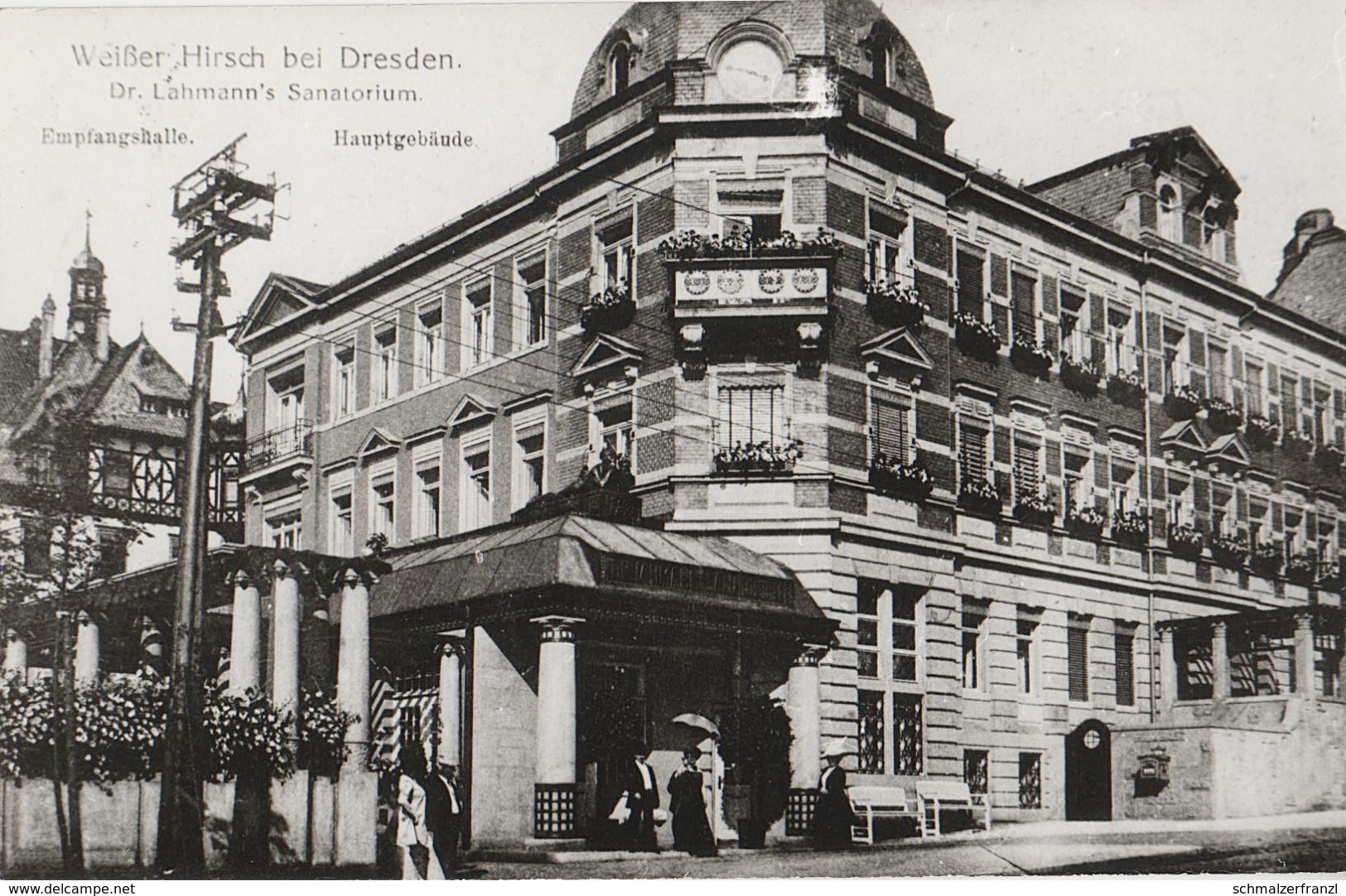 Repro Foto Dresden Weißer Hirsch Dr Lahmann S Sanatorium Empfangshalle Hauptgebäude Verwaltungsgebäude Bautzner Straße - Sonstige & Ohne Zuordnung