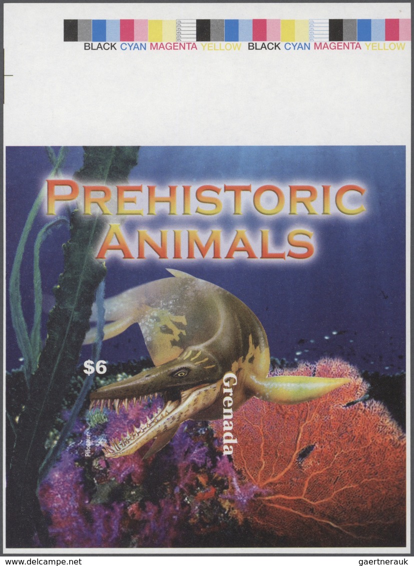 Thematik: Tiere-Dinosaurier / Animals-dinosaur: 2005, GRENADA: Prehistoric Animals Complete Set Of T - Vor- U. Frühgeschichte