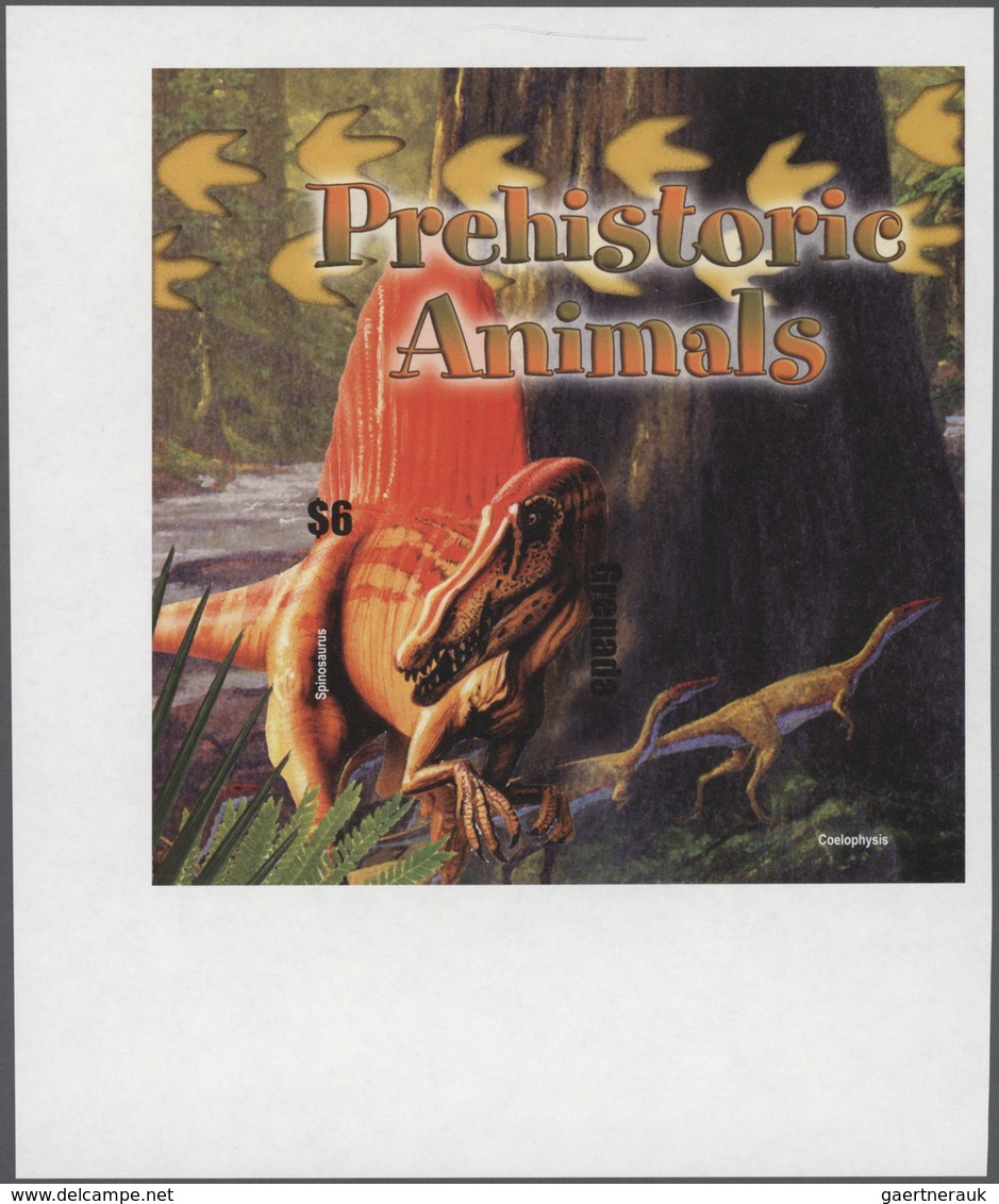 Thematik: Tiere-Dinosaurier / Animals-dinosaur: 2005, GRENADA: Prehistoric Animals Complete Set Of T - Prehistorics