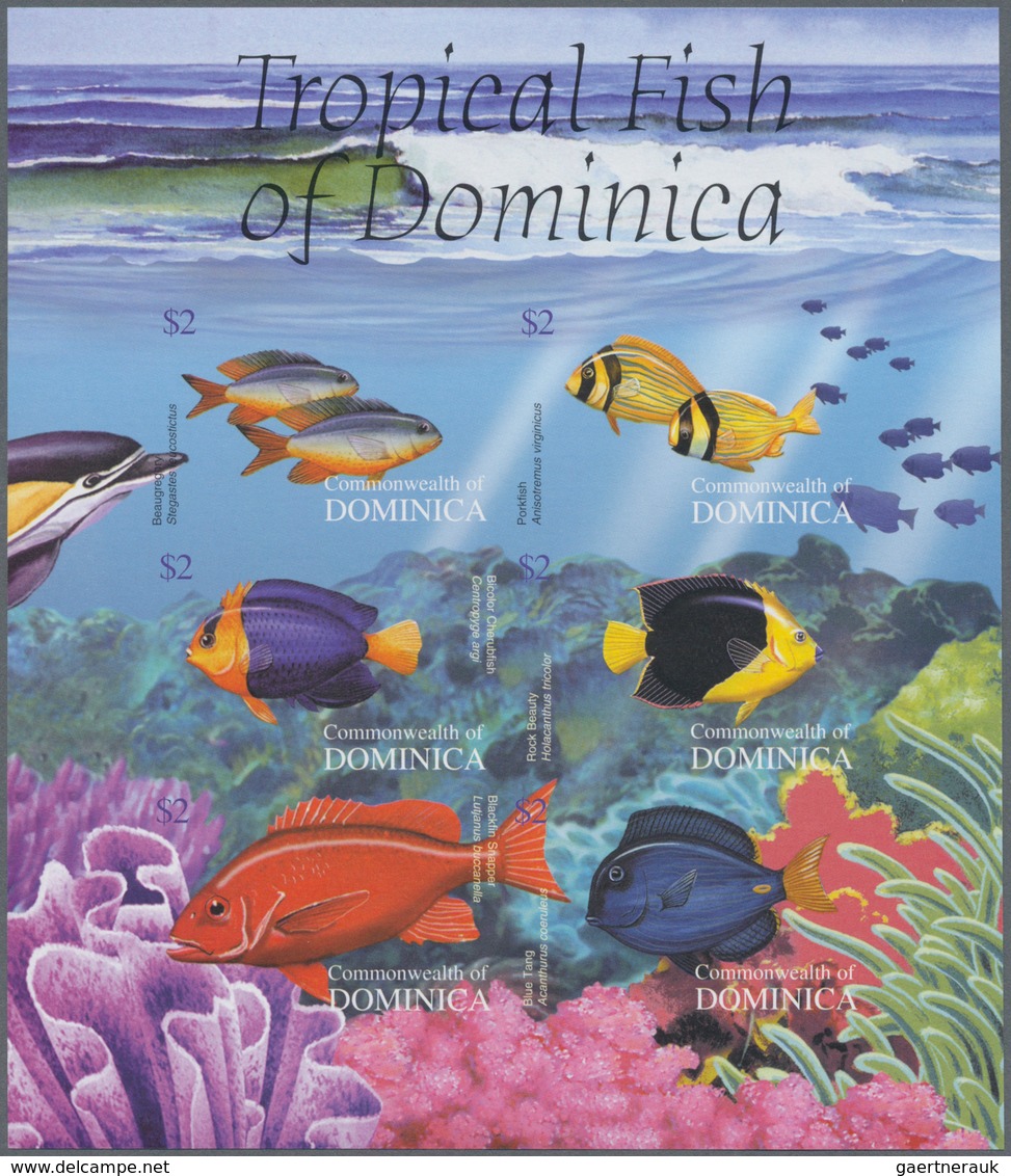 Thematik: Tiere-Fische / Animals-fishes: 2004, Dominica. Imperforate Miniature Sheet Of 6 For The Se - Vissen