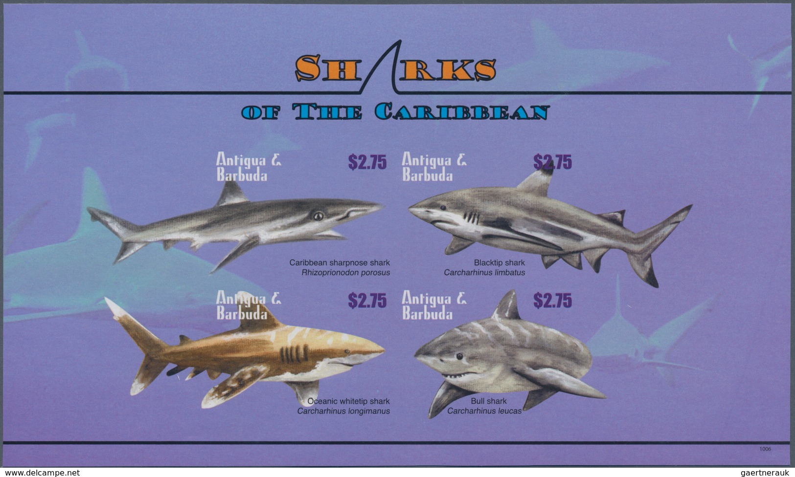 Thematik: Tiere-Fische / Animals-fishes: 2010, Antigua & Barbuda. IMPERFORATE Miniature Sheet Of 4 F - Vissen