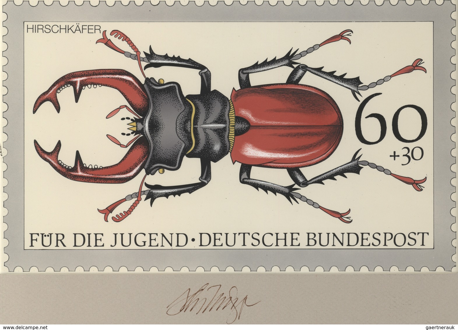 Thematik: Tiere-Insekten / Animals-insects: 1993, Bund, Nicht Angenommener Künstlerentwurf (26x16) V - Andere & Zonder Classificatie