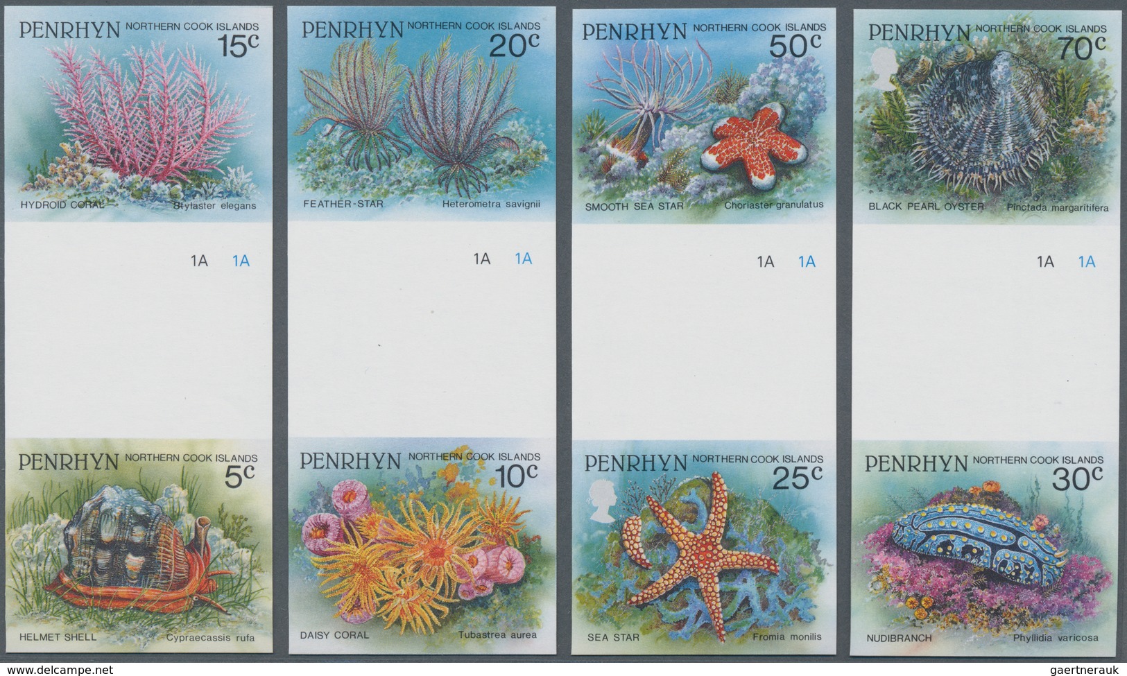 Thematik: Tiere-Meerestiere / Animals-sea Animals: 1993, Penrhyn. Complete Definitives Set "Marine I - Maritiem Leven