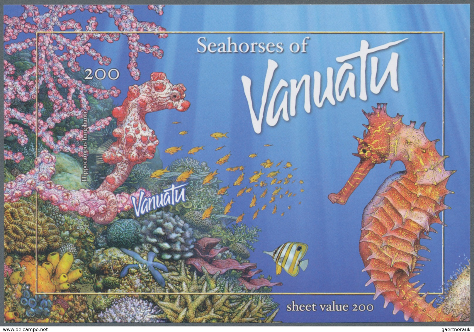 Thematik: Tiere-Meerestiere / Animals-sea Animals: 2003, Vanuatu. Imperforate Souvenir Sheet Of 1 Fo - Meereswelt