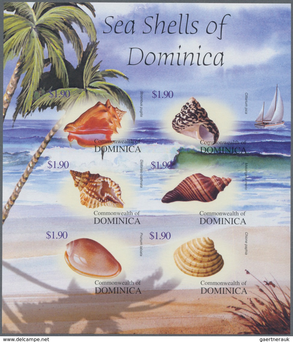 Thematik: Tiere-Meerestiere / Animals-sea Animals: 2004, Dominica. Imperforate Miniature Sheet Of 6 - Meereswelt