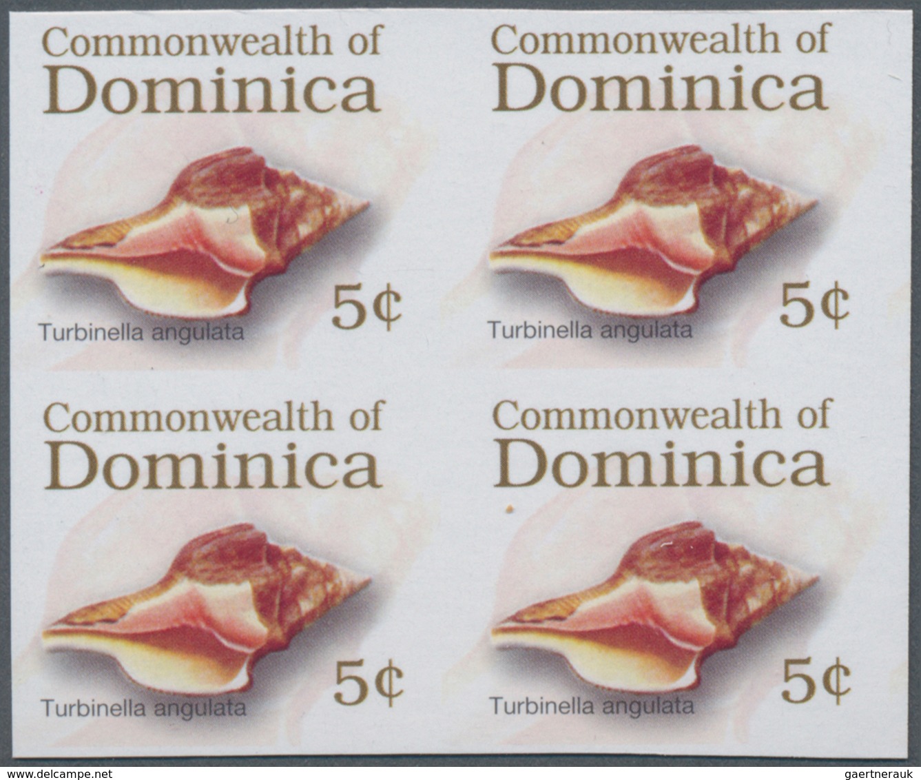 Thematik: Tiere-Meerestiere / Animals-sea Animals: 2006, Dominica. Imperforate Block Of 4 For The 5c - Maritiem Leven