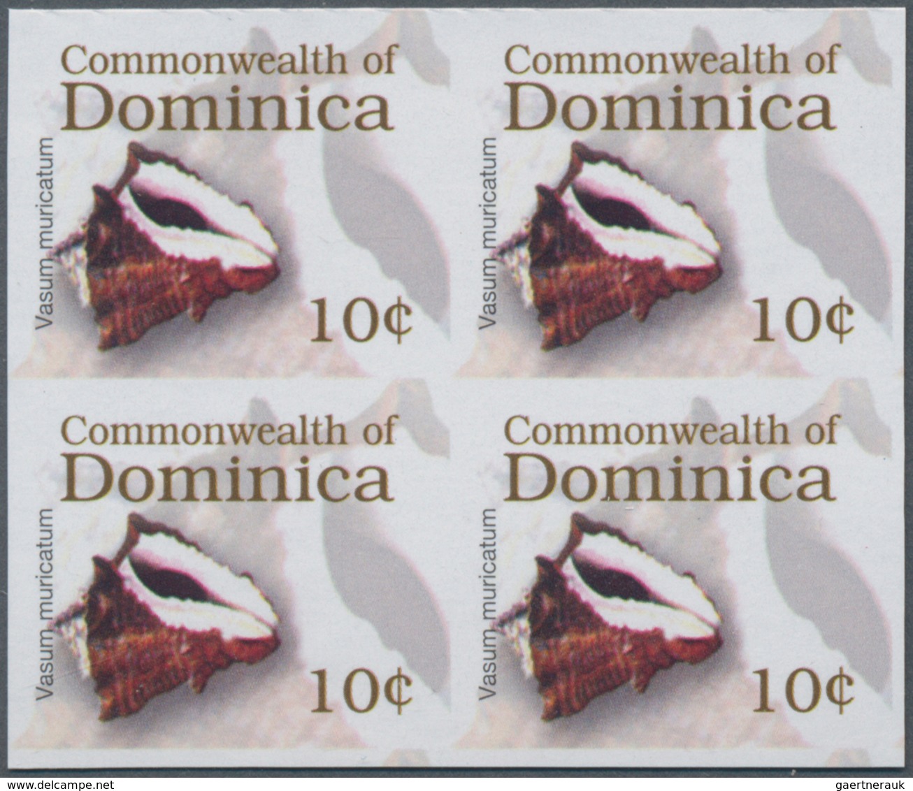 Thematik: Tiere-Meerestiere / Animals-sea Animals: 2006, Dominica. Imperforate Block Of 4 For The 10 - Meereswelt