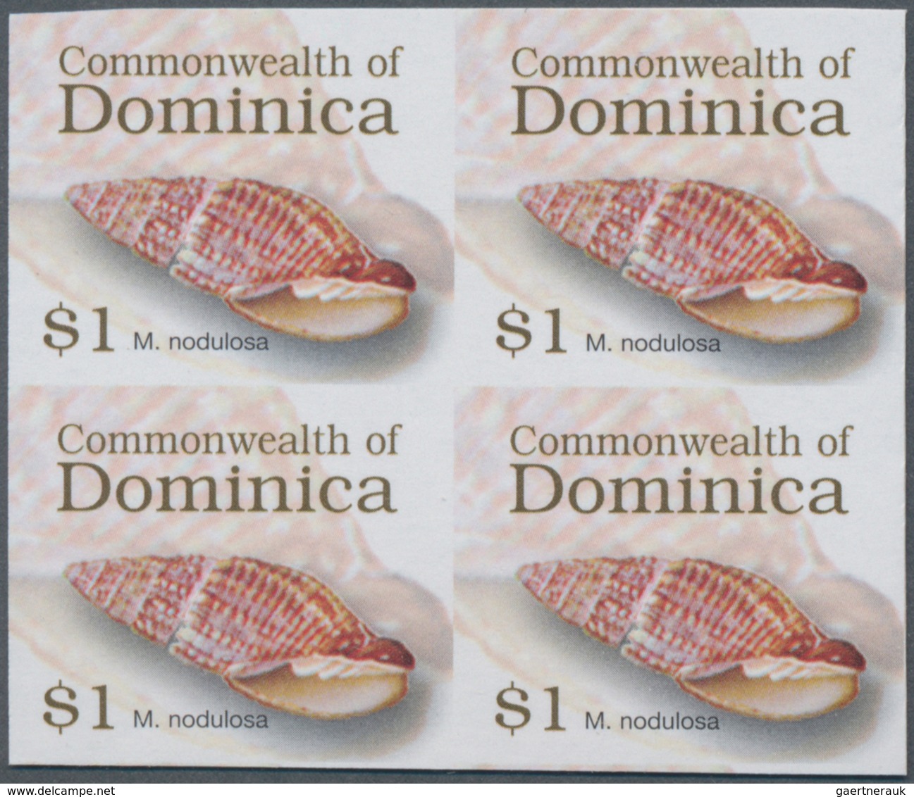 Thematik: Tiere-Meerestiere / Animals-sea Animals: 2006, Dominica. Imperforate Block Of 4 For The $1 - Maritiem Leven