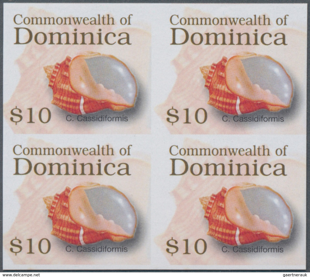 Thematik: Tiere-Meerestiere / Animals-sea Animals: 2006, Dominica. Imperforate Block Of 4 For The $1 - Maritiem Leven