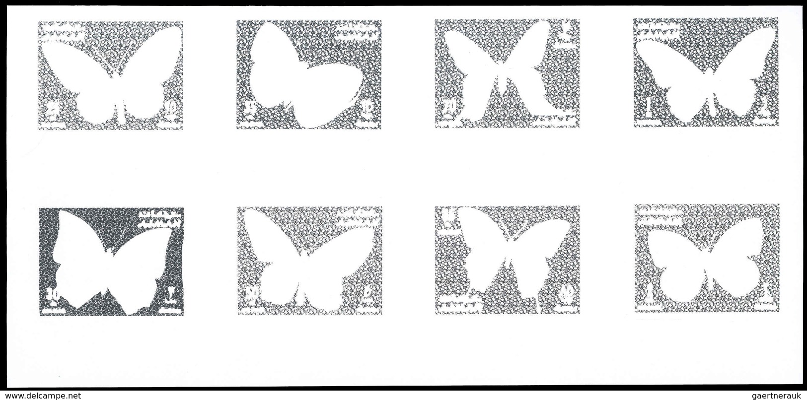 Thematik: Tiere-Schmetterlinge / Animals-butterflies: 1971, Adschman/Ajman: BUTTERFLIES - 9 Items; C - Schmetterlinge