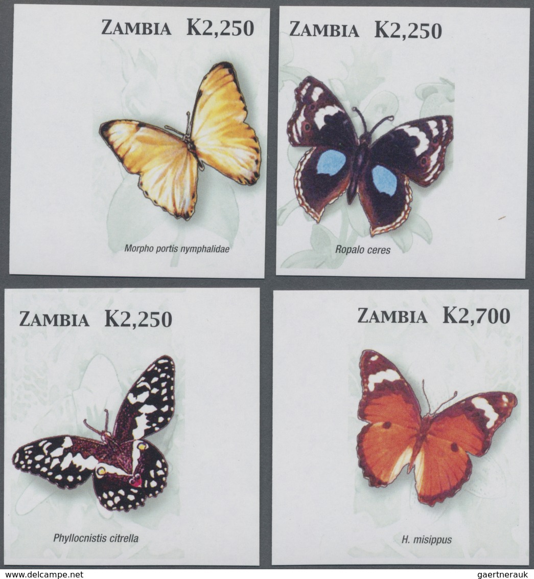 Thematik: Tiere-Schmetterlinge / Animals-butterflies: 2005, ZAMBIA: African Butterflies And Moths IM - Vlinders