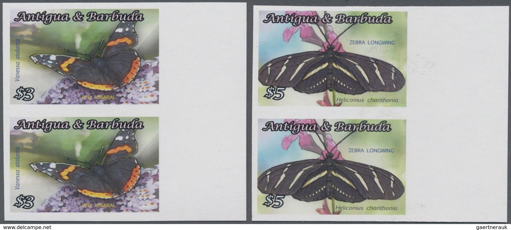 Thematik: Tiere-Schmetterlinge / Animals-butterflies: 2010, ANTIGUA & BARBUDA: Butterflies Complete - Papillons