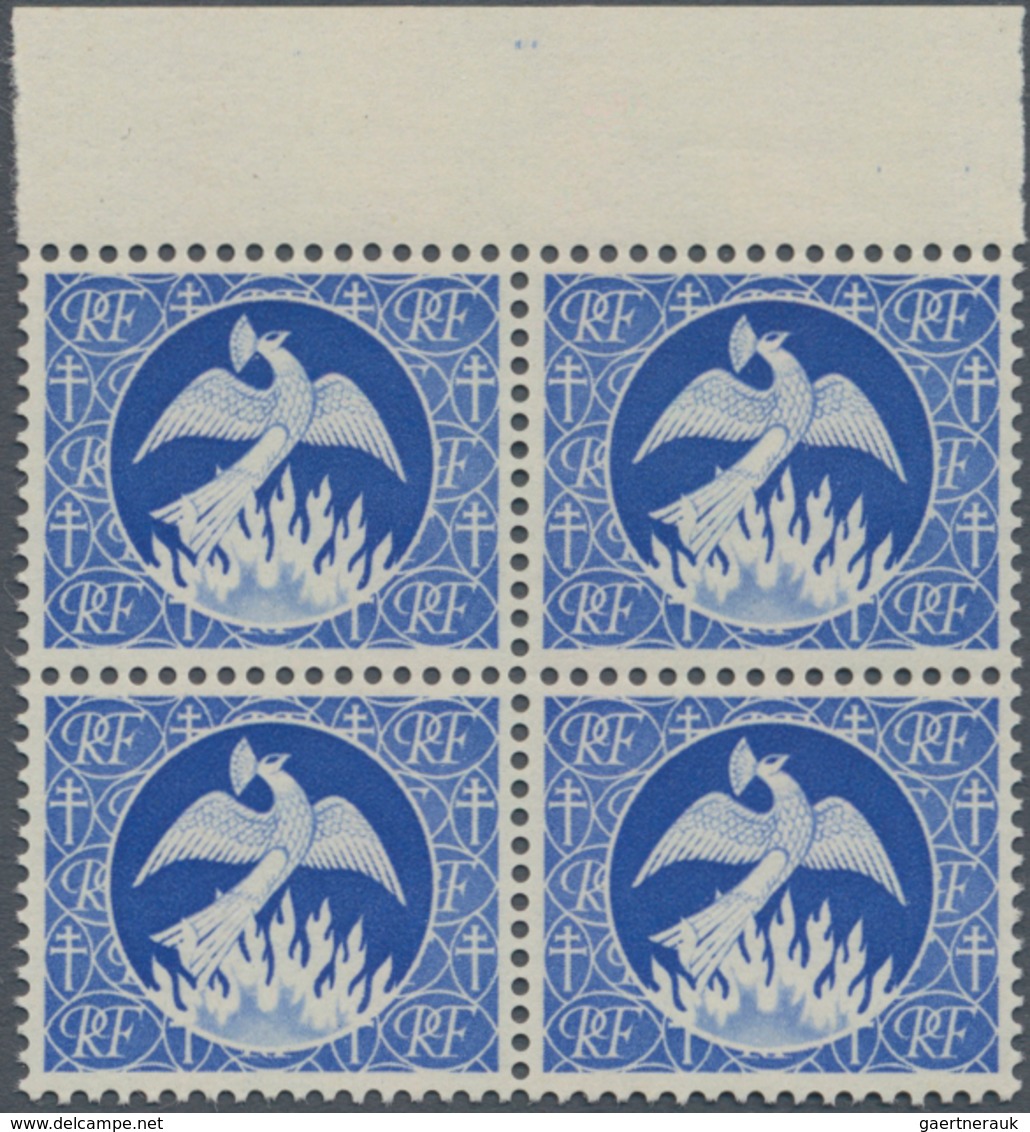 Thematik: Tiere-Vögel / Animals-birds: 1940 (ca.), FRENCH COLONIES: ESSAY In Ultramarine Showing A B - Other & Unclassified