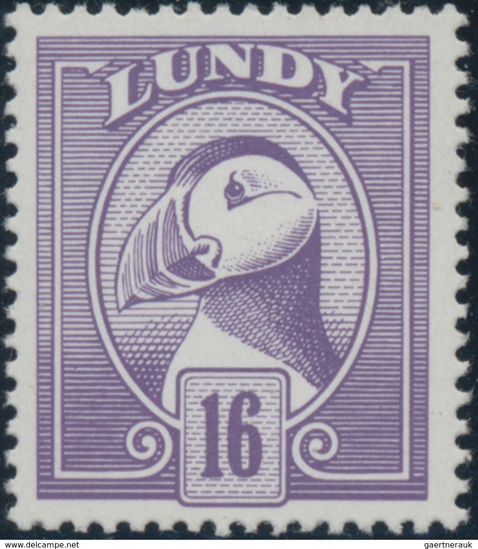 Thematik: Tiere-Vögel / Animals-birds: 1950s (ca.), Lundy. Artwork For A 16p Stamp Showing A PUFFIN - Andere & Zonder Classificatie