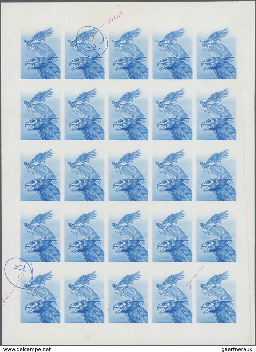 Thematik: Tiere-Vögel / Animals-birds: 1976, Mauritania, 6 Items, Progressive Plate Proofs For The 2 - Other & Unclassified