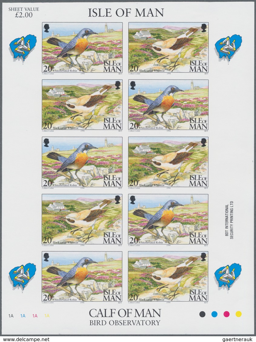 Thematik: Tiere-Vögel / Animals-birds: 1994, Isle Of Man. Complete IMPERFORATE Miniature Sheet Conta - Andere & Zonder Classificatie