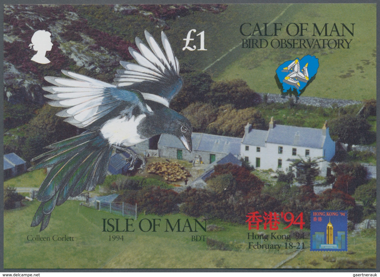 Thematik: Tiere-Vögel / Animals-birds: 1994, Isle Of Man. IMPERFORATE Souvenir Sheet Of The Set "Orn - Sonstige & Ohne Zuordnung