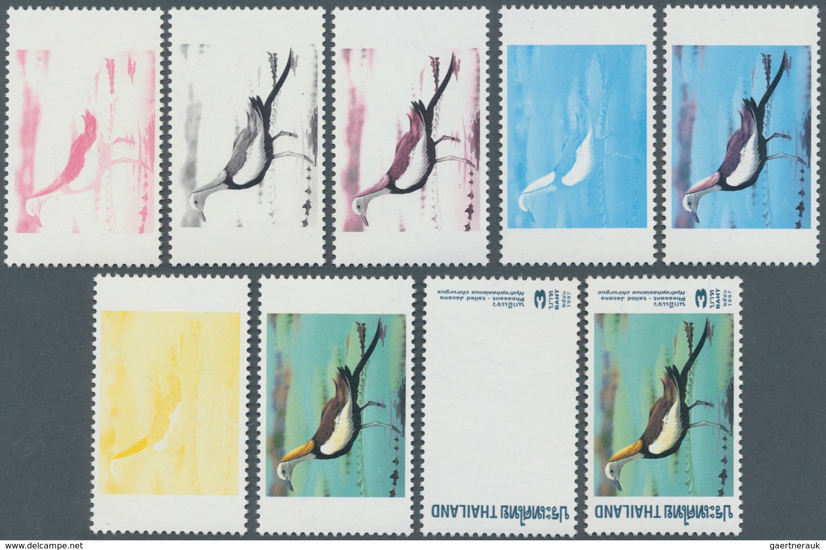 Thematik: Tiere-Vögel / Animals-birds: 1997. Progressive Proof (8 Phases) For The First 3b Value Of - Other & Unclassified