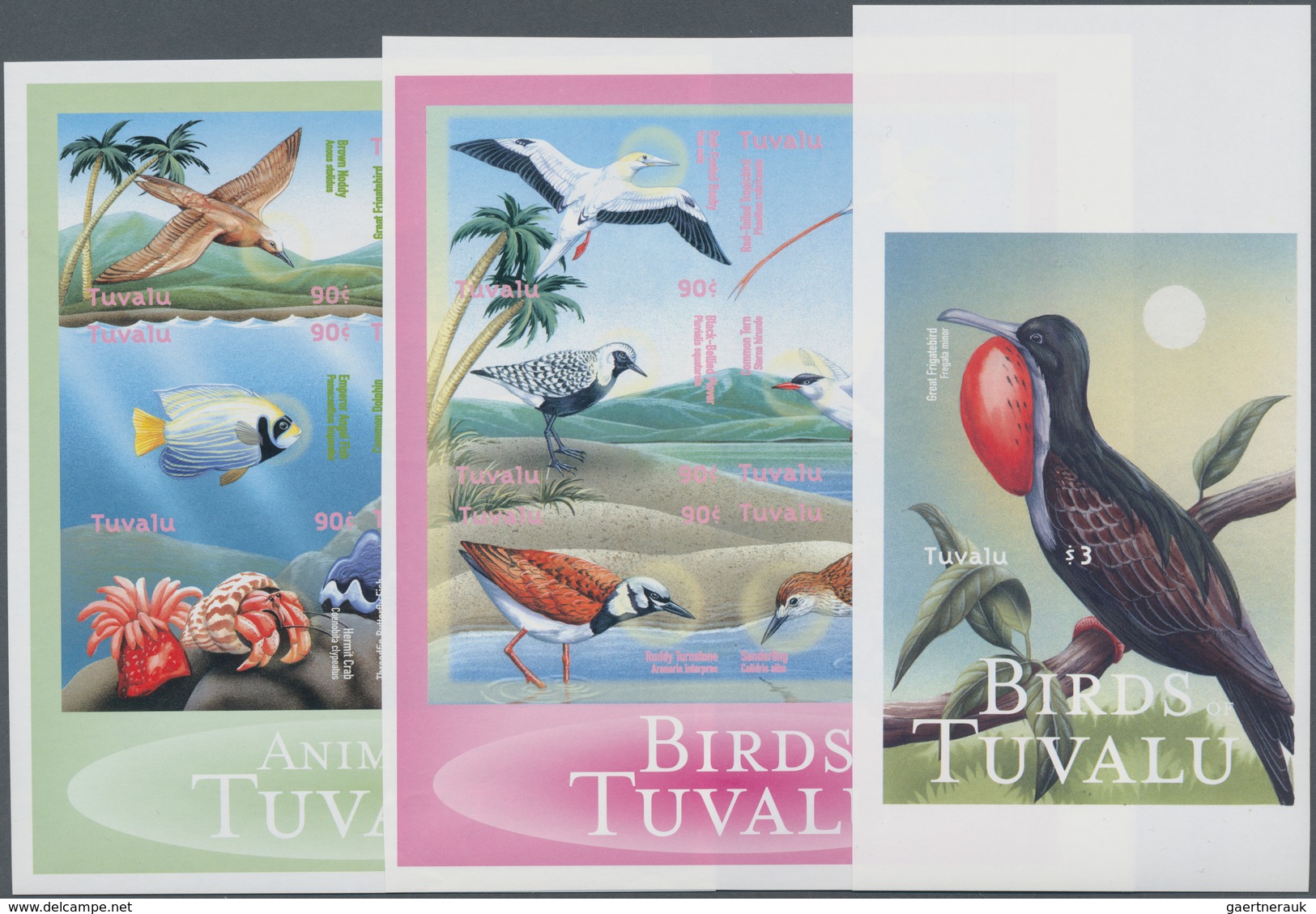 Thematik: Tiere-Vögel / Animals-birds: 2000, TUVALU: Native Birds And Some Other Animals (dolphin, C - Sonstige & Ohne Zuordnung