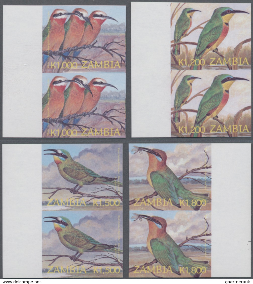 Thematik: Tiere-Vögel / Animals-birds: 2003, ZAMBIA: Definitive Issue 'birds' (Merops Bullockoides, - Other & Unclassified